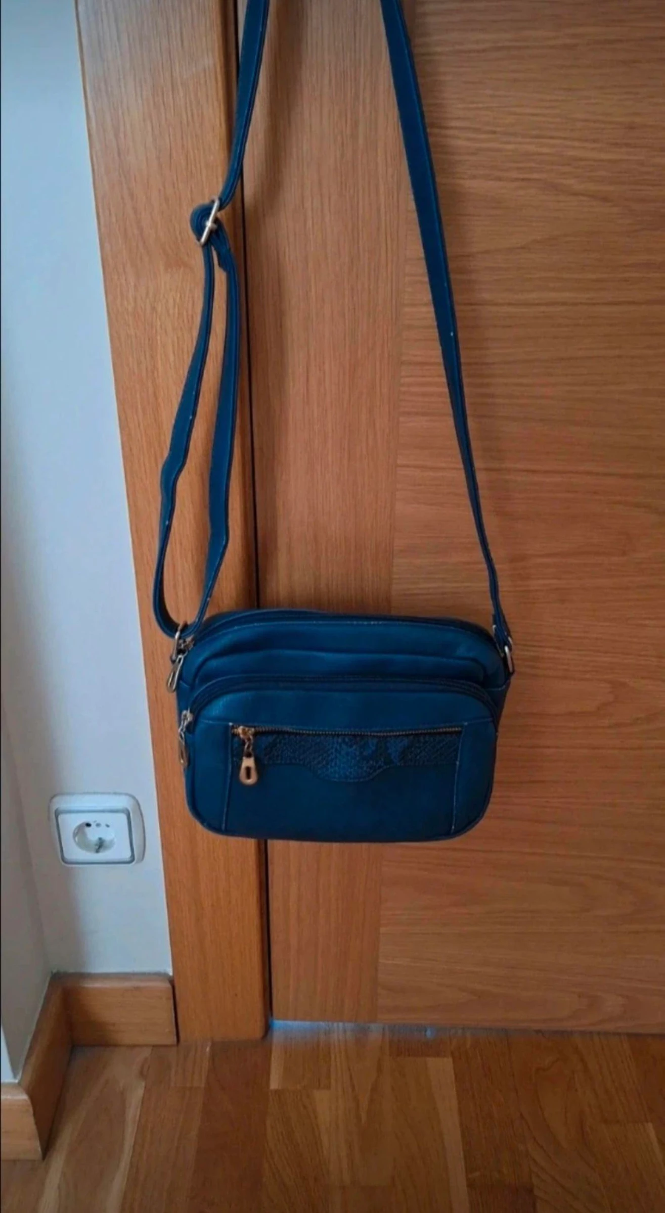 Bolso bandolera de mujer, color azul – photo 2